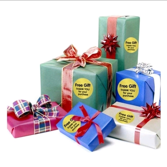 🔹️500pcs/Roll Gold "FREE GIFT" Stickers 1 inch ✨️ - Picture 5 of 5